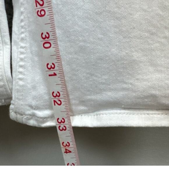 We The Free Jayde Flared Denim Jumpsuit White Size L NWOT Free People Boho - Picture 7 of 10